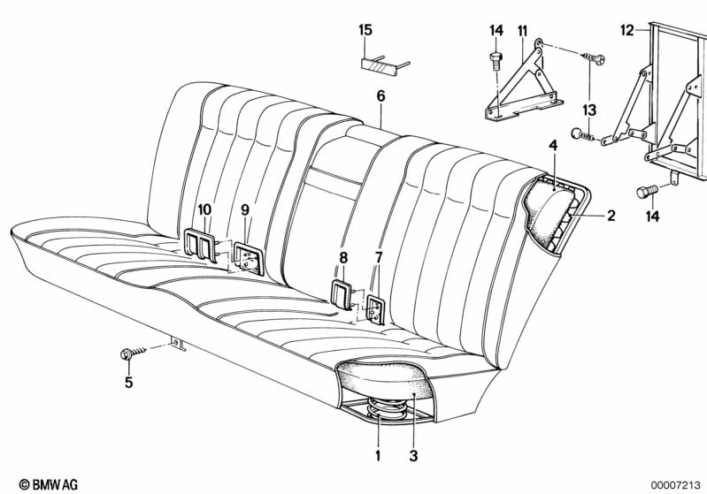 Seat Spring frame/frame pad rear
