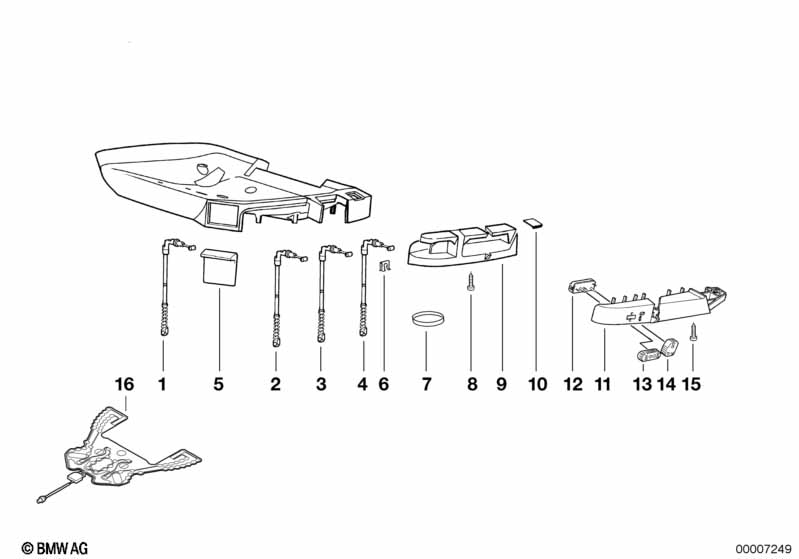 BMW sports seat part