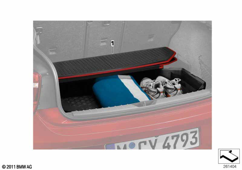Luggage compartment pan