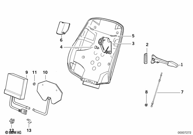 Genuine BMW 52108119597 E36 Covering Left (Inc. 325is, 318i & M3) | ML Performance EU Car Parts
