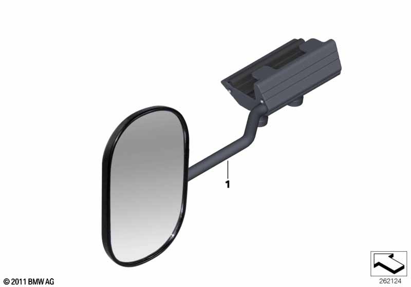 Exterior mirror for towing