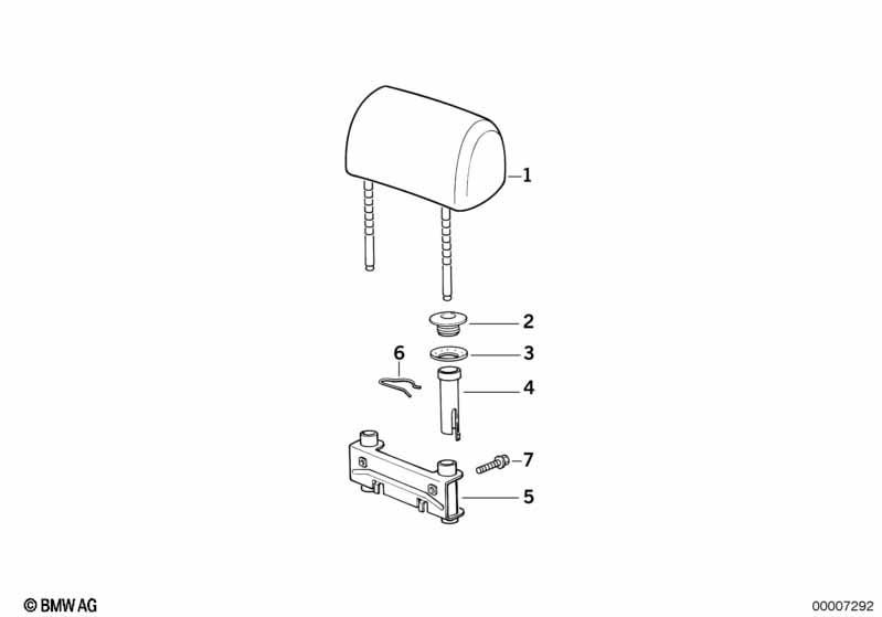 Rear seat head restraint