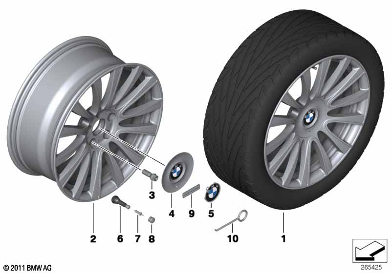 BMW LA wheel Individual V-Spoke 374-20''