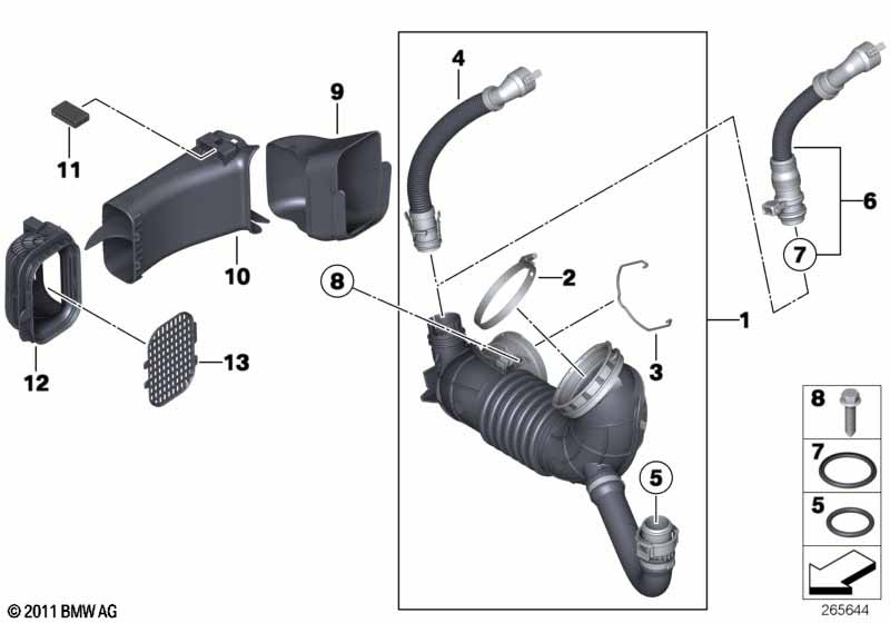 Fresh air duct / air intake