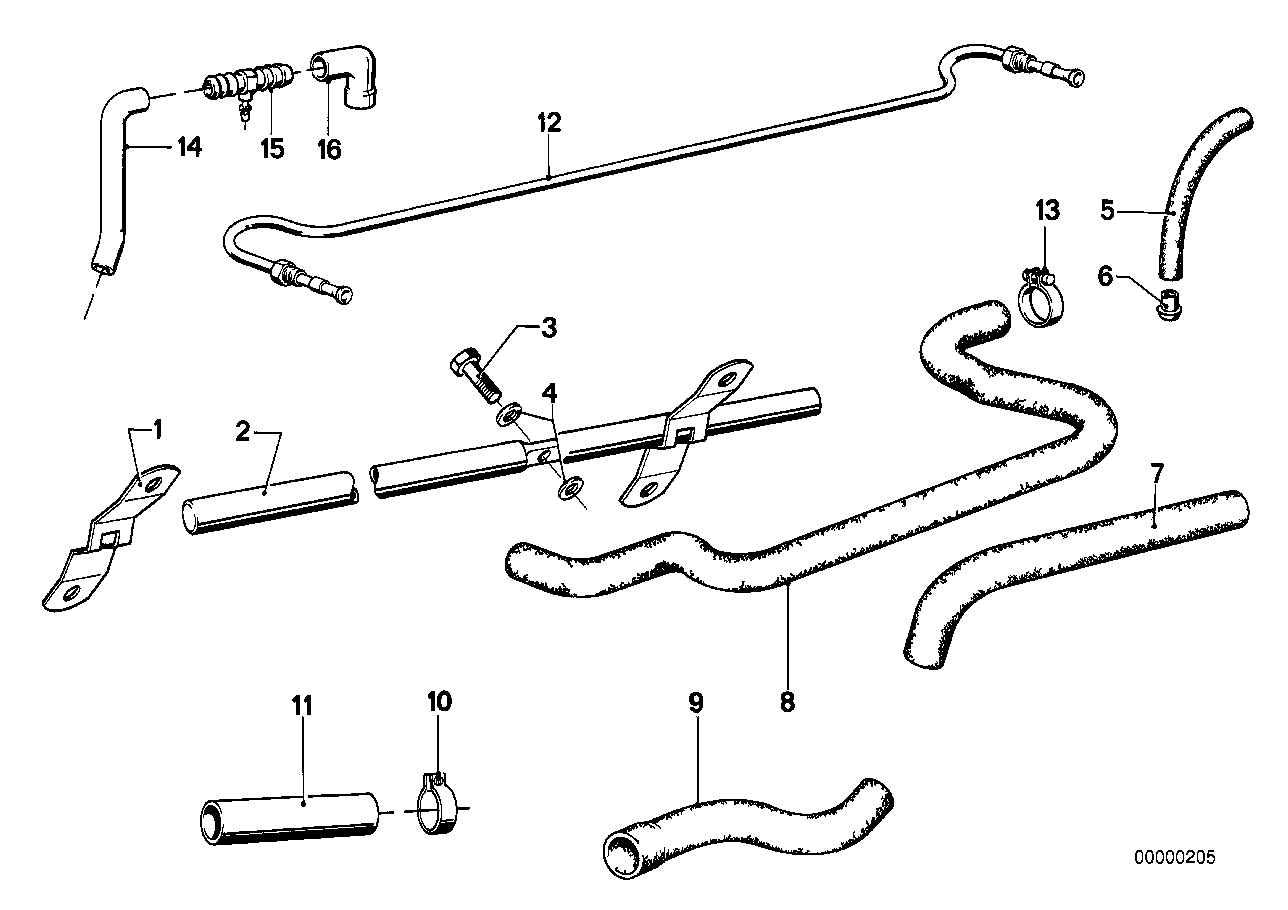 Genuine BMW 11151267075 E21 Vent Hose (Inc. 323i) | ML Performance UK Car Parts