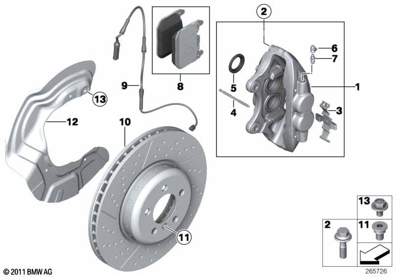 M Performance front brake - replacement