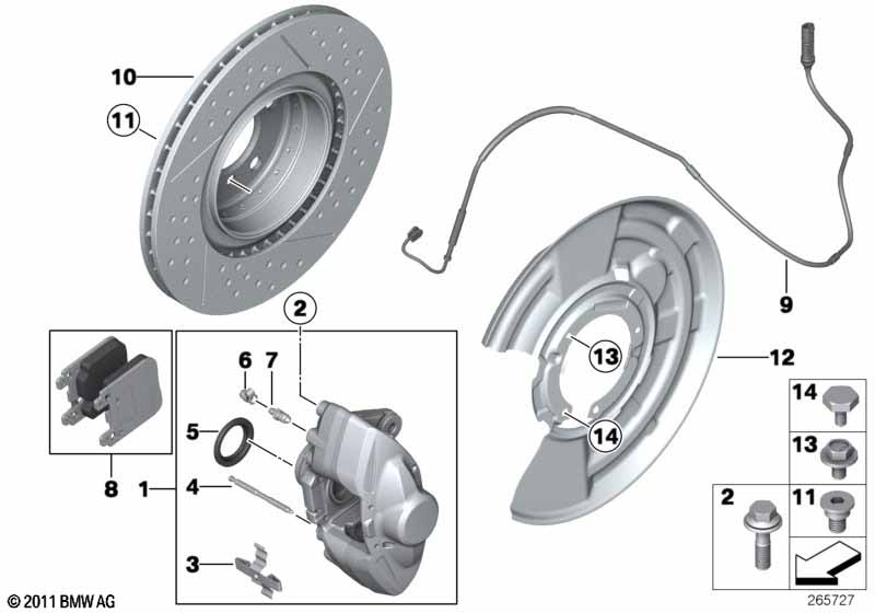 M Performance rear brake - replacement