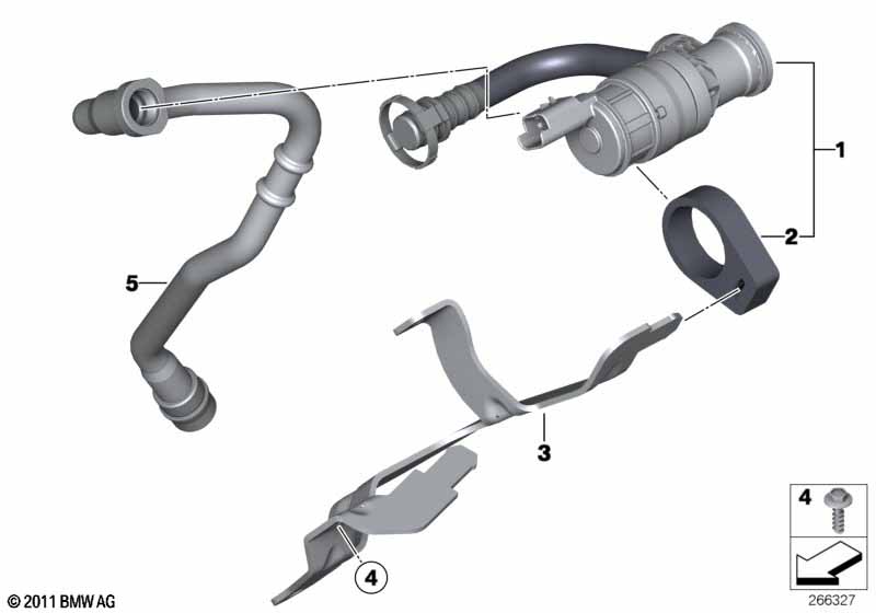 Genuine BMW 13908619928 Fuel Tank Breather Line | ML Performance EU Car Parts