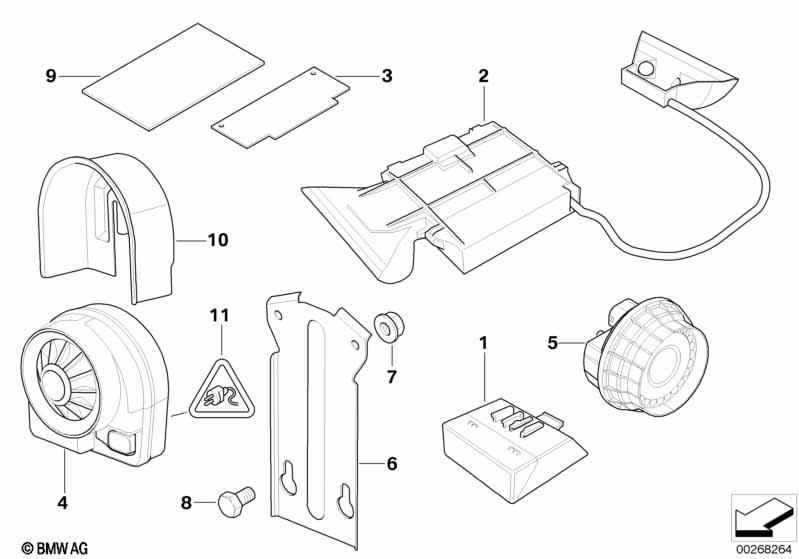Genuine BMW 65758379941 E53 Ultra Sonic-Module (Inc. X5) | ML Performance EU Car Parts