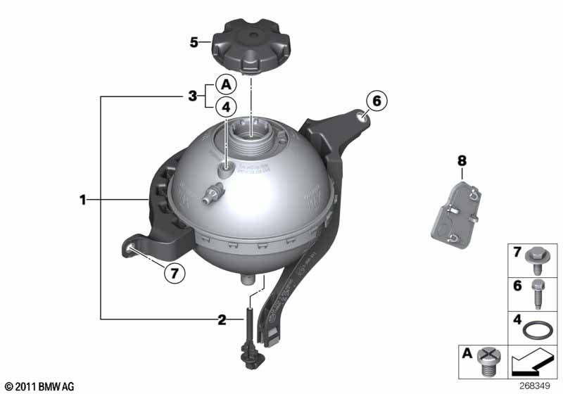 Genuine BMW 17138614293 Expansion Tank (Inc. 528iX, 528i & 520i) | ML Performance EU Car Parts