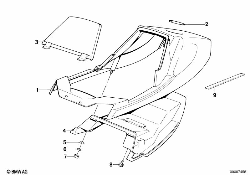 Genuine BMW 52531452274 Cover (Inc. R 65 RT) | ML Performance EU Car Parts