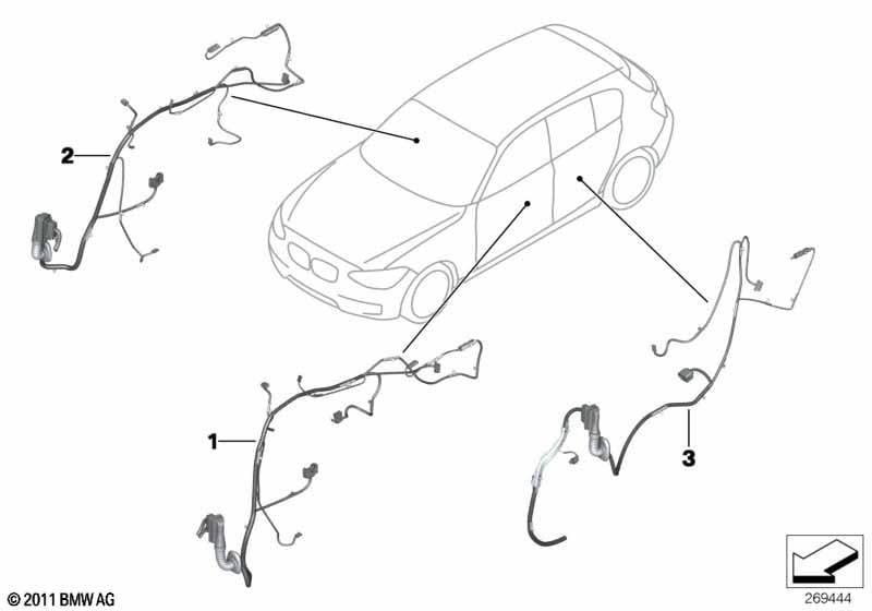 Door cable harnesses