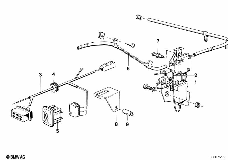 Genuine BMW 54121857874 E24 Drive Cable (Inc. 630CSi, 630CS & 635CSi) | ML Performance UK Car Parts