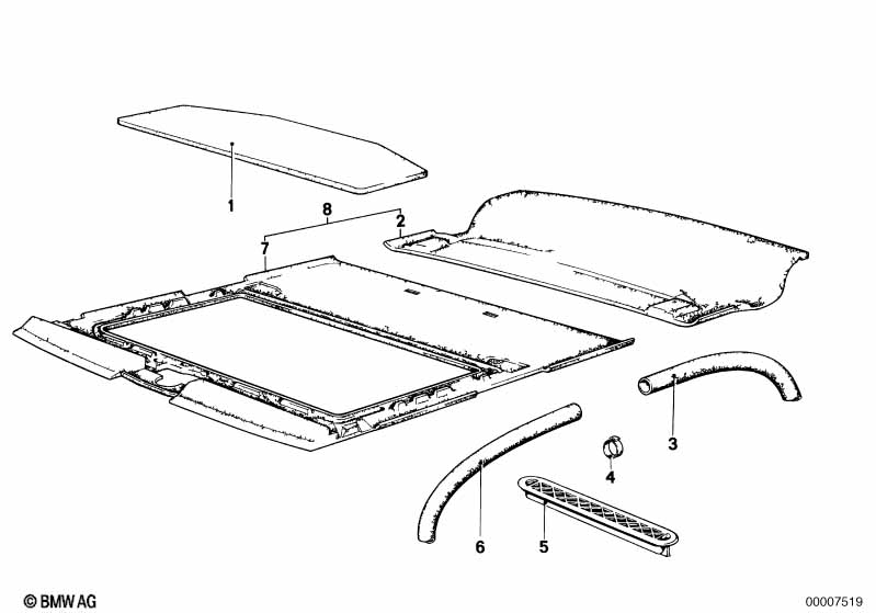 Trim sliding lifting roof