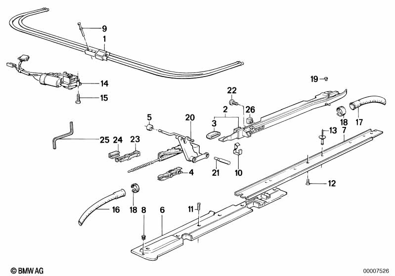 Sliding lifting roof drive