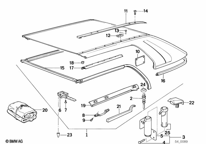 Hardtop parts