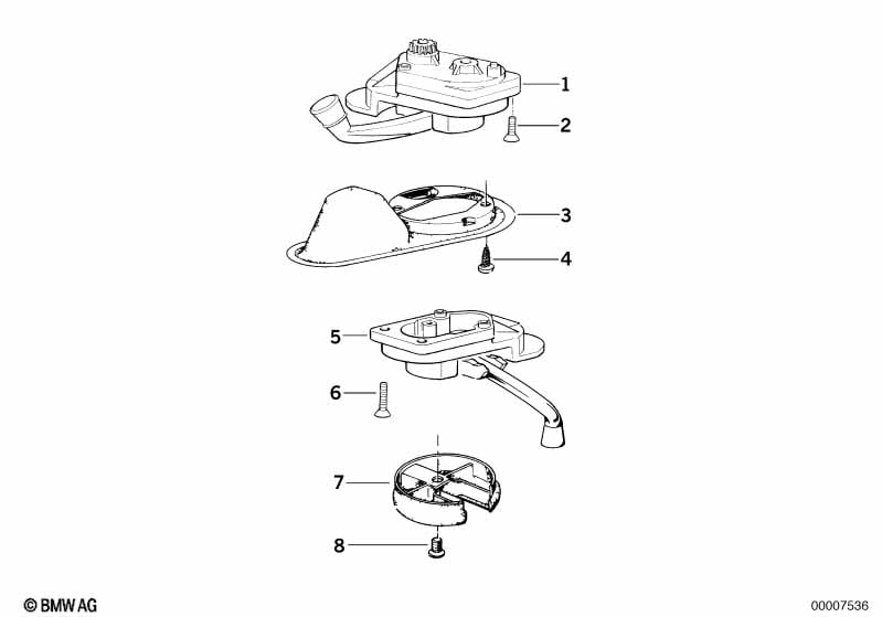 Genuine BMW 54128144170 E36 Recessed Handle PERL (Inc. 325tds) | ML Performance UK Car Parts