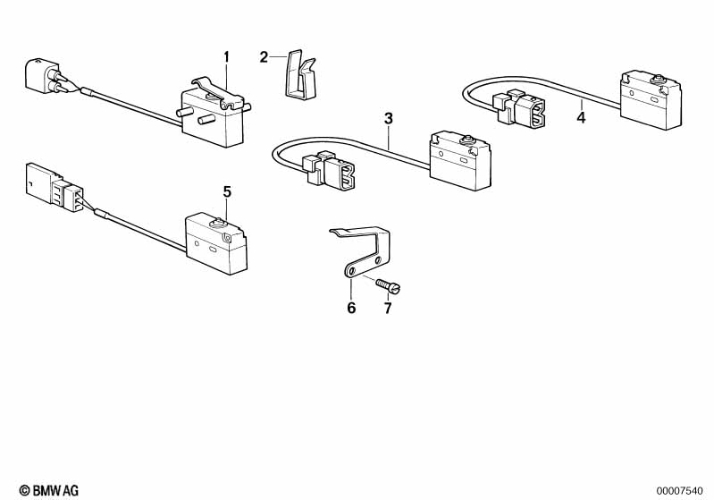 Electro-mechan.folding top micro switch