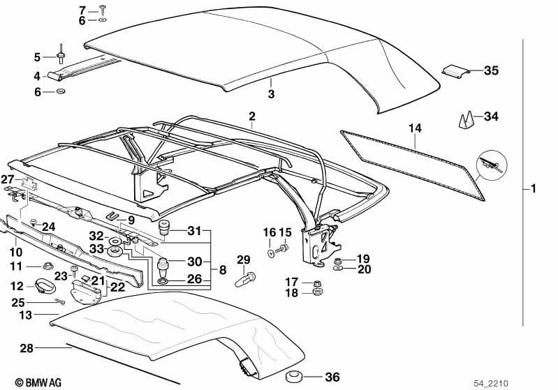 Genuine BMW 54318203868 E36 Clamp (Inc. 325i) | ML Performance UK Car Parts
