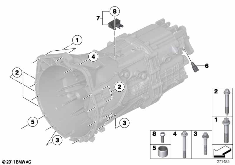 Gearbox mounting parts