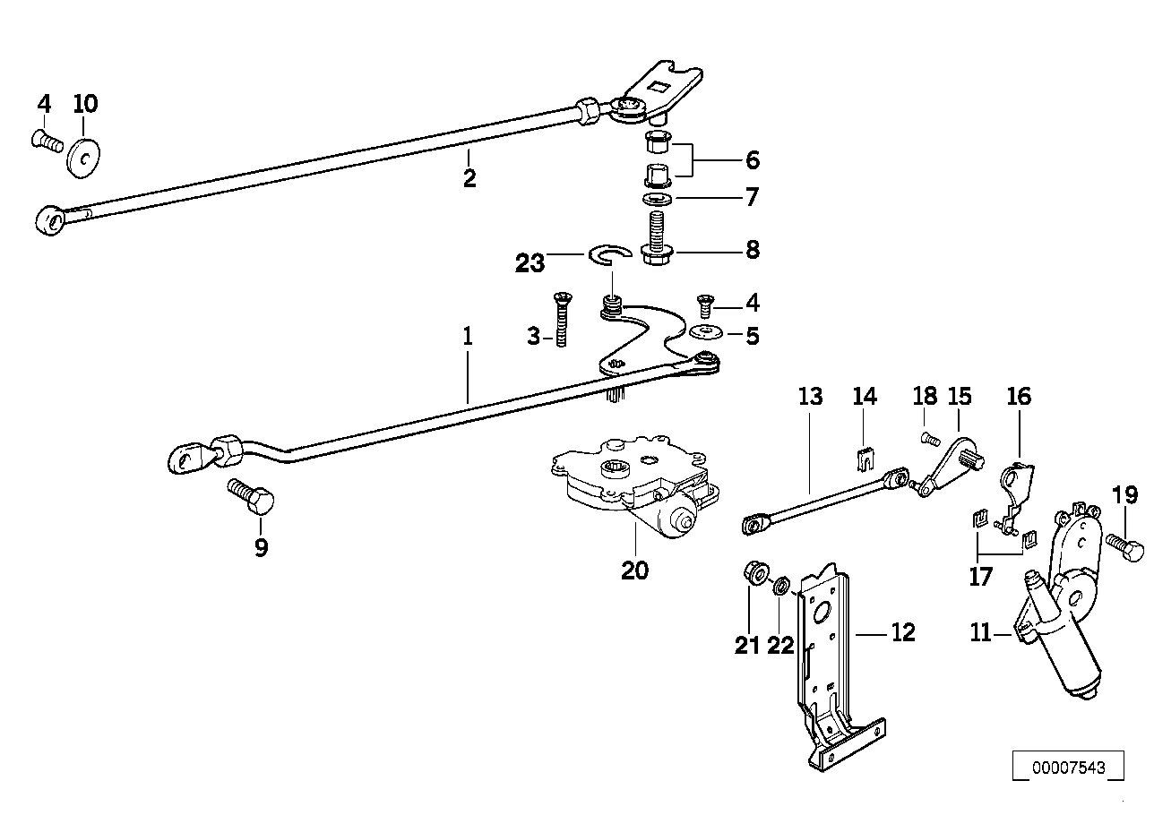 Genuine BMW 67618353577 E36 Folding Top Flap Drive (Inc. 318i, 323i & 320i) | ML Performance UK Car Parts