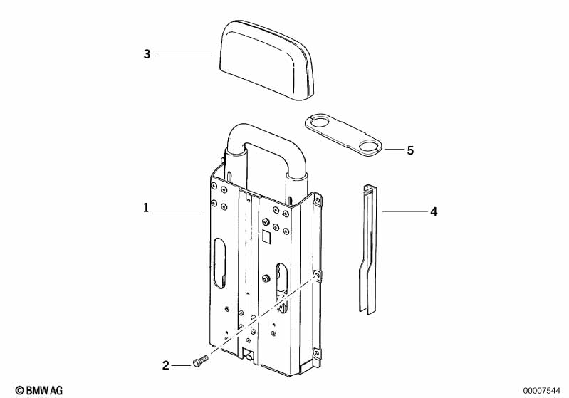 Genuine BMW 54628165663 E36 Emergency Mechanism (Inc. 325i, 320i & M3