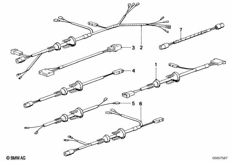 Wiring set electr.exterior mirrors