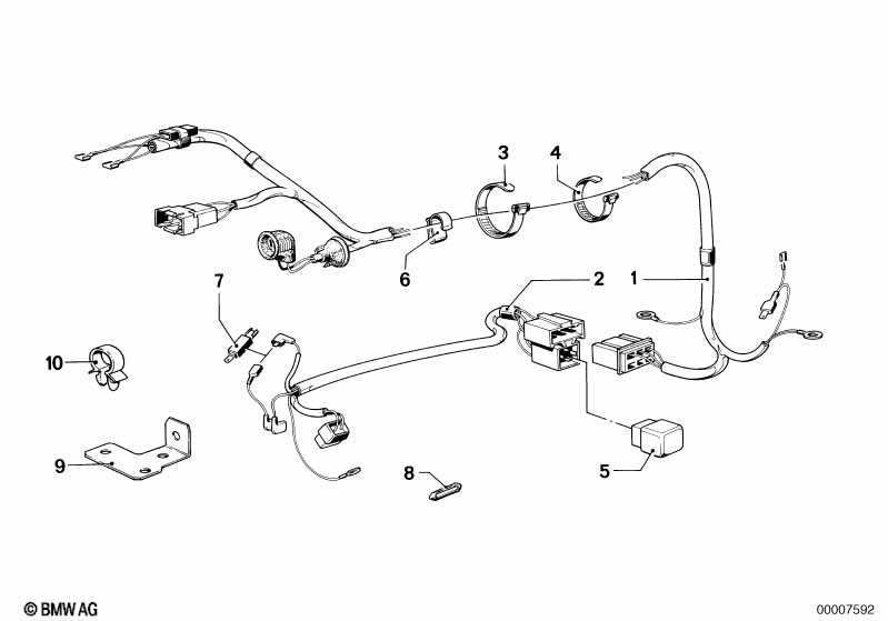 Wiring harness levelling device