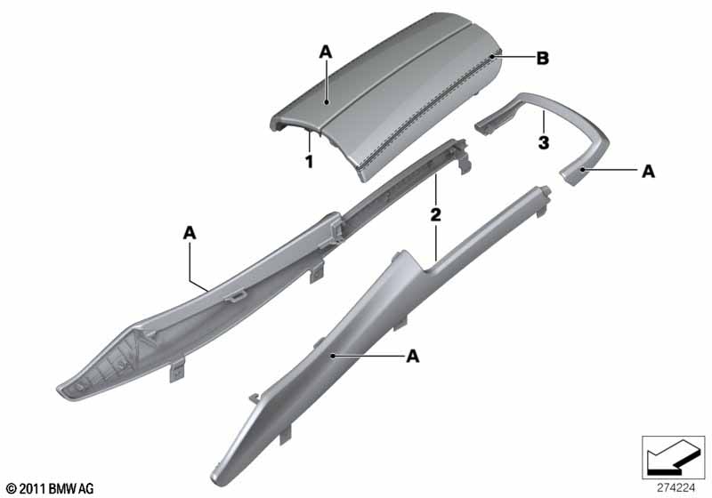 Indiv. center console/Center armrest