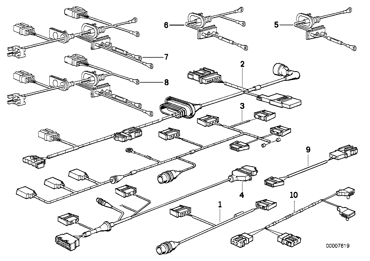 Genuine BMW 61128367268 E34 Wiring For Passenger Airbag (Inc. 525i, 520i & 518g) | Duco Car Parts UK Car Parts