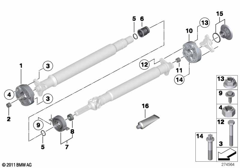 Genuine BMW 26127521853 F07 F33 E70 Hex Bolt With Washer M8X24-8.8-ZNS3 (Inc. X3 18i) | ML Performance UK Car Parts