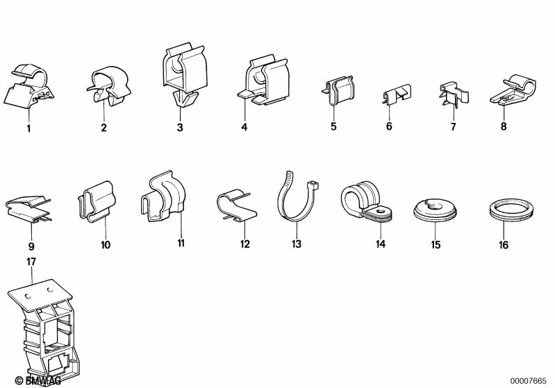 Cable clamps/cable holder