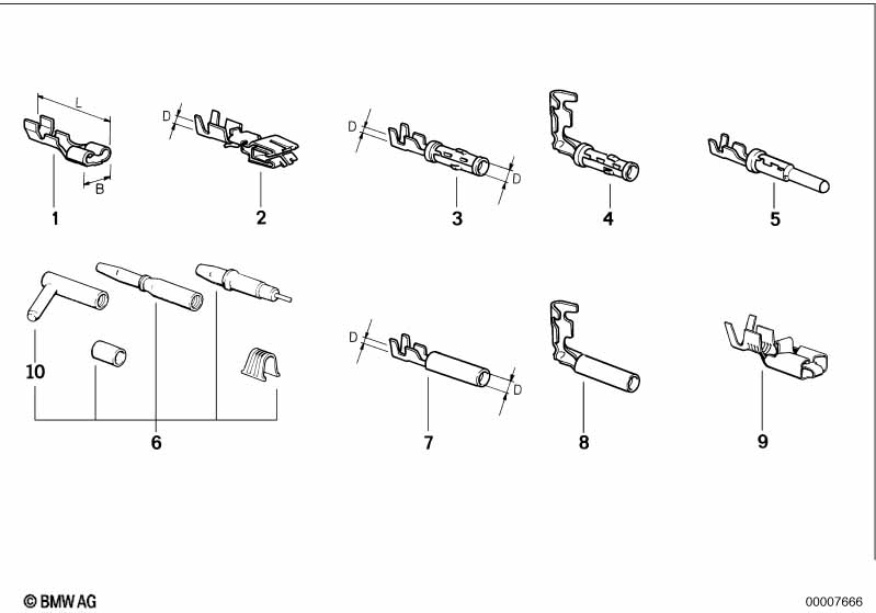 Various wiring connectors