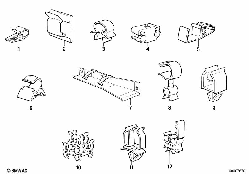 Cable clamps/cable holder