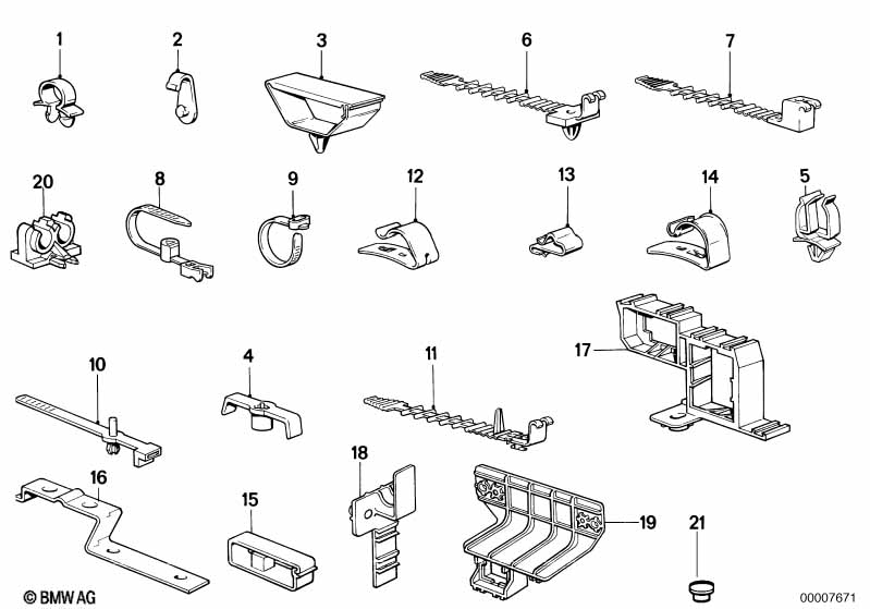Cable clamps/cable holder