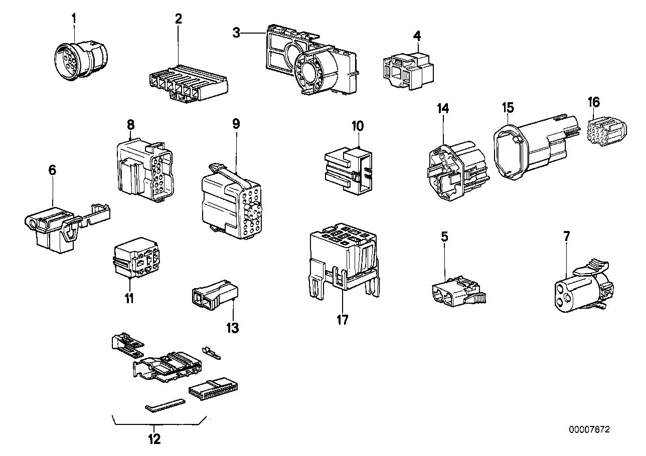 Genuine BMW 61131370609 E30 E23 Plug Terminal For Fuse Box (Inc. 728i) | ML Performance UK Car Parts