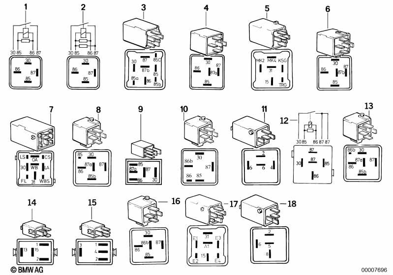 Various relays