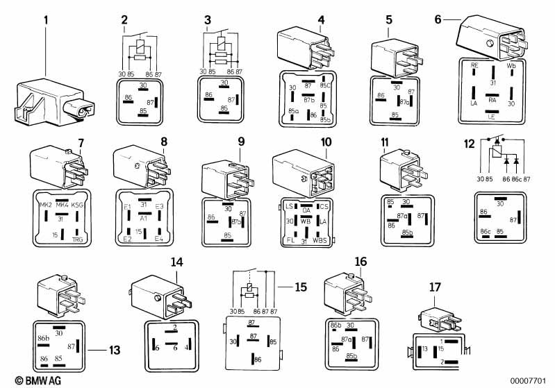 Various relays