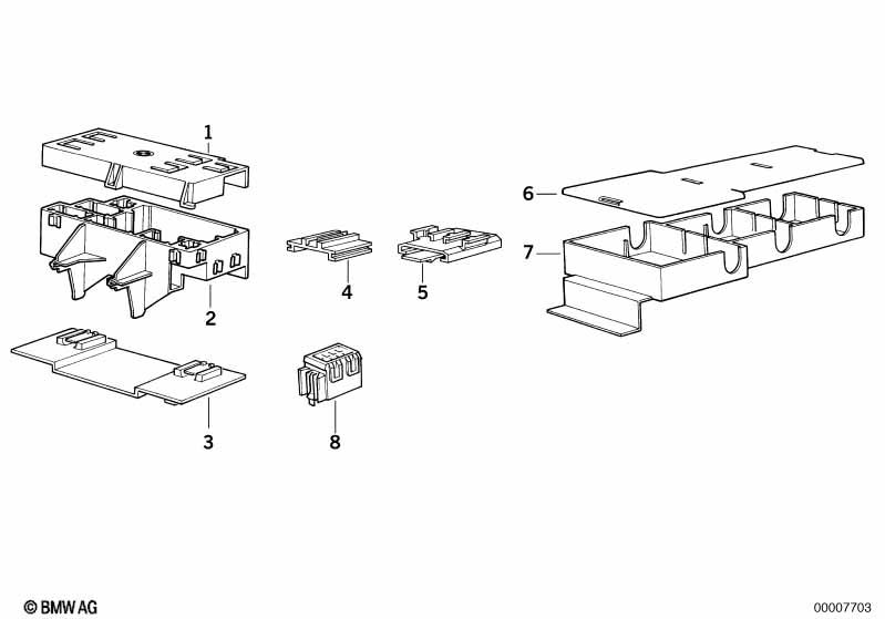Single components for rear carrier