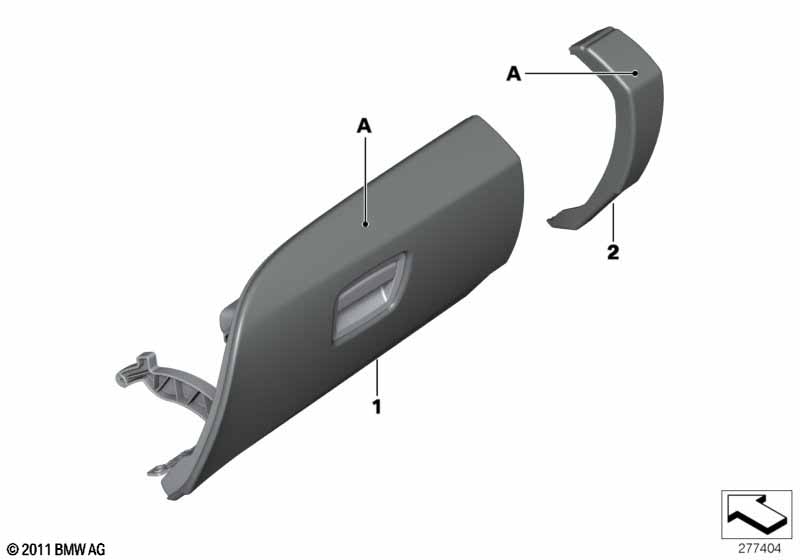 Individual glove compartment, leather