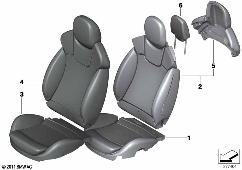Seat, front, Recaro Sport seat