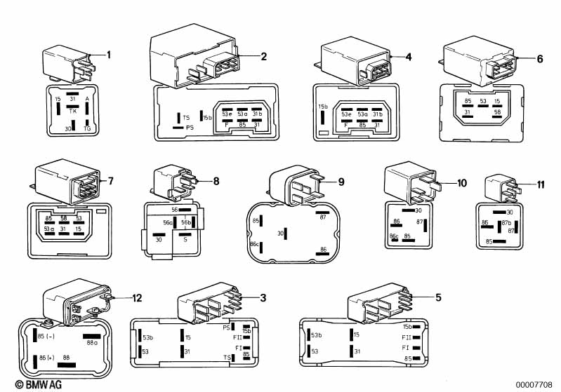 Control unitrelais connections