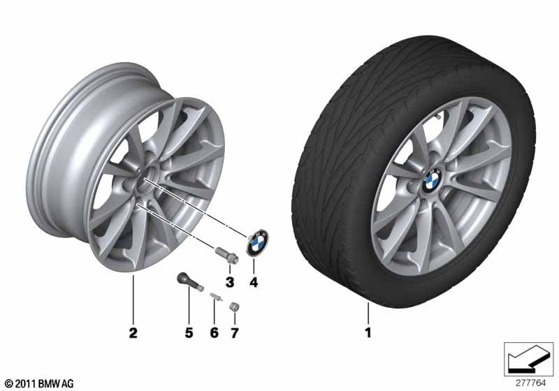 BMW kolo z leh.sl. paprsek V 390 - 16''