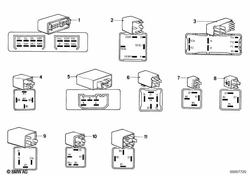 Control unitrelais connections