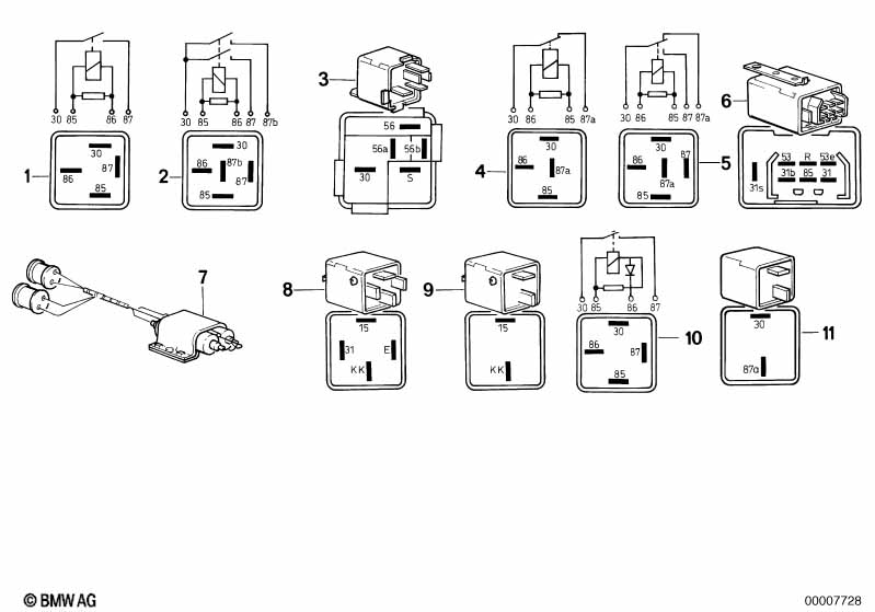 Genuine BMW 61311362386 E12 E30 E24 Relay (Inc. 630CSi, M6 & 728iS) | ML Performance UK Car Parts