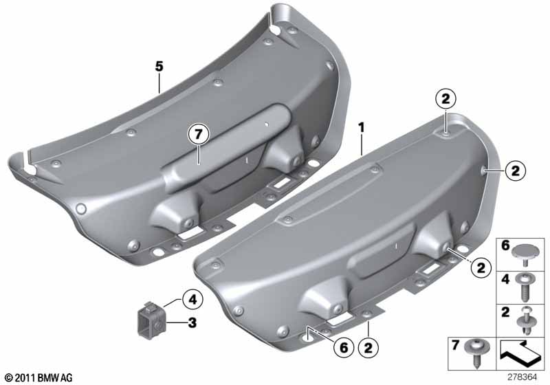 Trunk lid trim panel