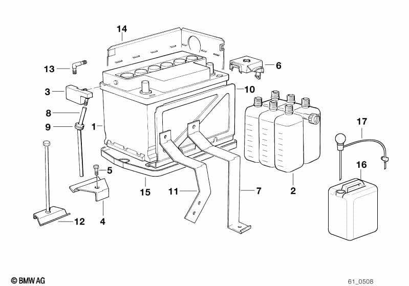 Empty BMW battery