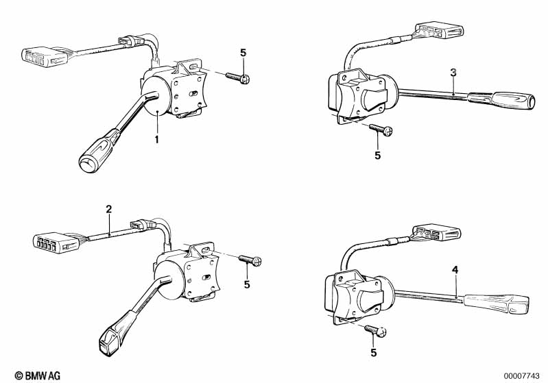 Steering column switch