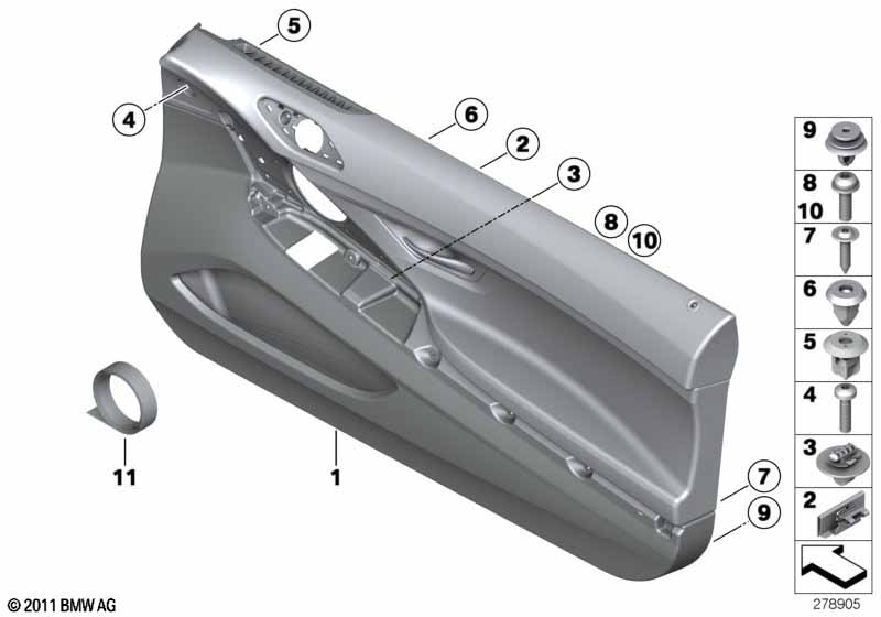 Door trim panel