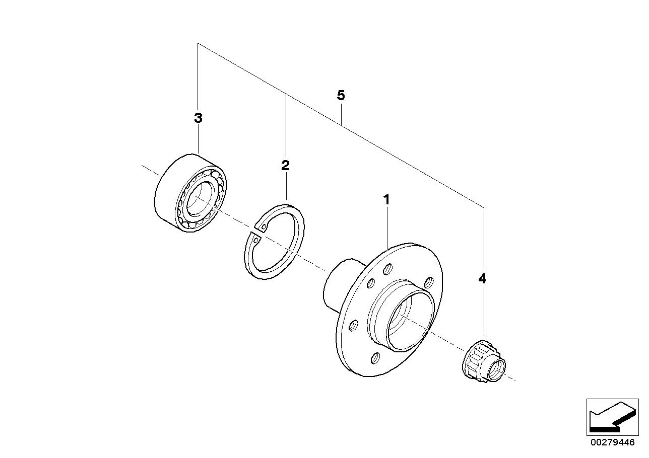 Genuine BMW 33411095774 E52 E60 E63 Drive Flange Hub (Inc. 730d, 330xi & 650i) | ML Performance UK Car Parts